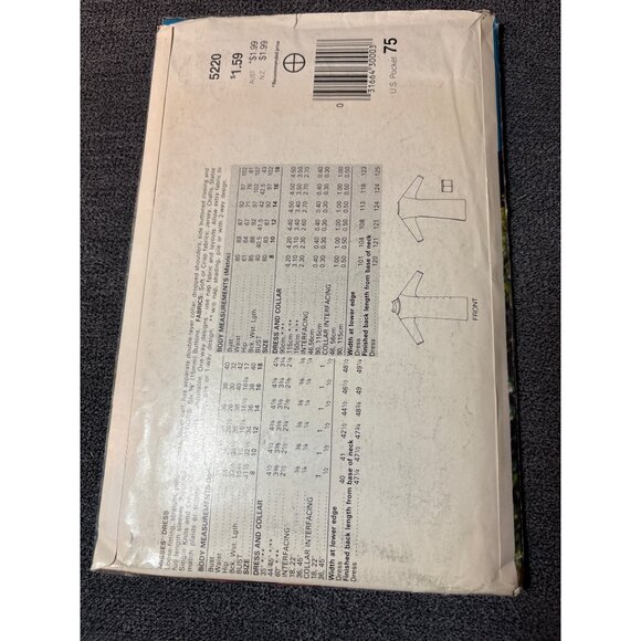 See & Sew 5220 Womens Dress Sewing Pattern Size 8-10-12 Uncut - Picture 3 of 4